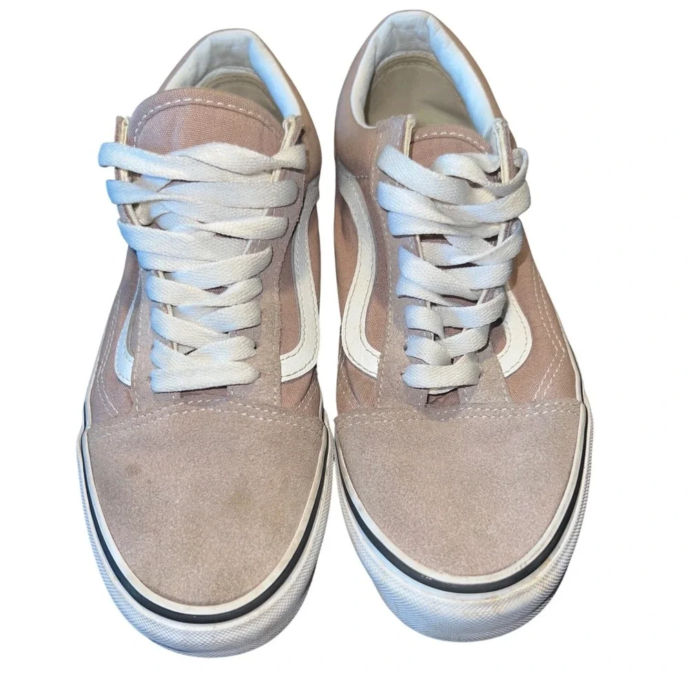 Vans Old Skool Rose Pink‎ Suede Canvas Low Top Skate Shoes Men's 7.5 Women's 9.0